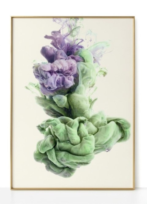 Obraz za szkłem PASTEL CLOUD 120 x 180 cm - Złota rama, Design COCO maison