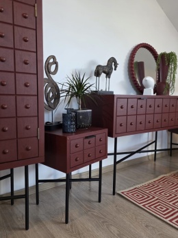 Designerska Szafka Nocna PANARO – Drewno Sosnowe, Loft Total Look