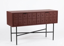 Designerska Konsola/Komoda PANARO – Drewno Sosnowe, Loft Style