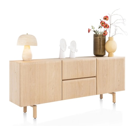 Komoda / Dressoir AZULO – 200 cm, Naturalny Dąb, Styl Skandynawski