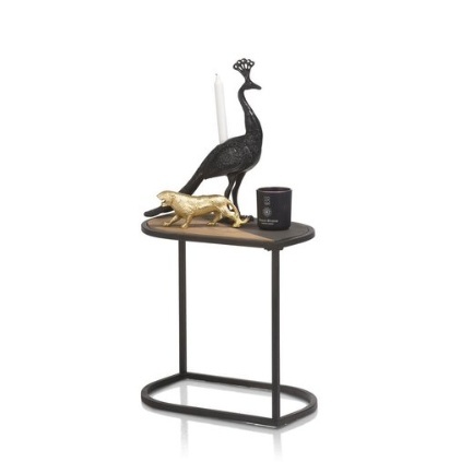 Stolik pomocniczy COCO maison LEAF 57x30 cm – drewniany blat w kształcie liścia