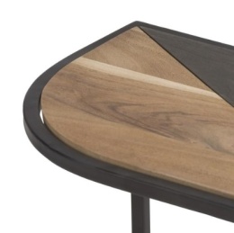 Stolik pomocniczy COCO maison LEAF 57x30 cm – drewniany blat w kształcie liścia