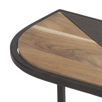 Stolik pomocniczy COCO maison LEAF 57x30 cm – drewniany blat w kształcie liścia