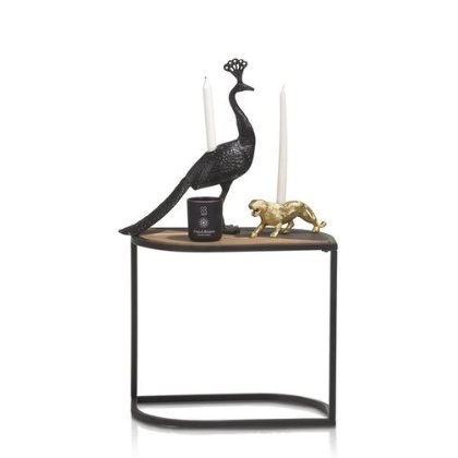 Stolik pomocniczy COCO maison LEAF 57x30 cm – drewniany blat w kształcie liścia