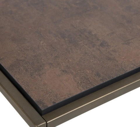 Stolik kawowy COCO maison STAND UP 100x50 cm – dwustronny blat, złoty