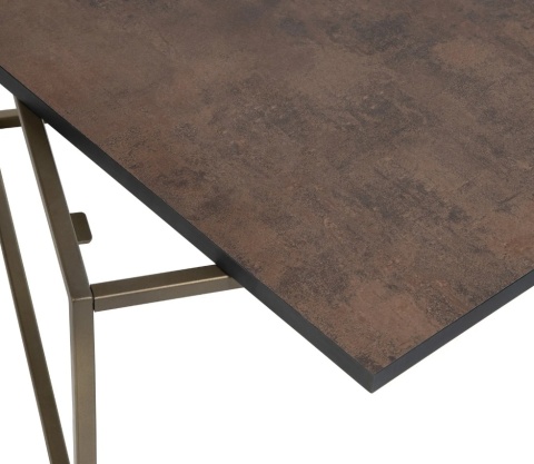 Stolik kawowy COCO maison STAND UP 100x50 cm – dwustronny blat, złoty