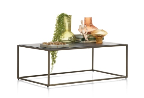 Stolik kawowy COCO maison STAND UP 100x50 cm – dwustronny blat, złoty