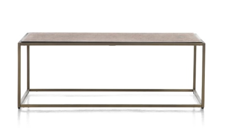 Stolik kawowy COCO maison STAND UP 100x50 cm – dwustronny blat, złoty