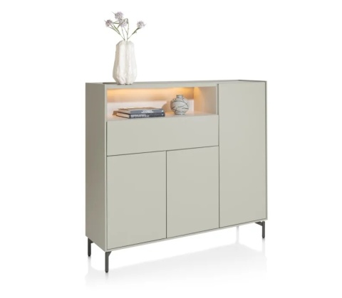 (M, defekt) Nowoczesna Komoda Dressette NOON Xooon 148 cm Silk Grey