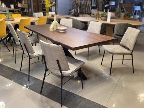 Stół dębowy MASIV kolor Orzech 200 x 100 cm – Lity dąb 5 cm