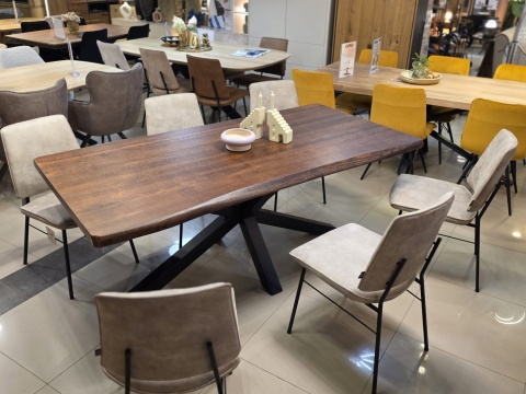 Stół dębowy MASIV kolor Orzech 200 x 100 cm – Lity dąb 5 cm