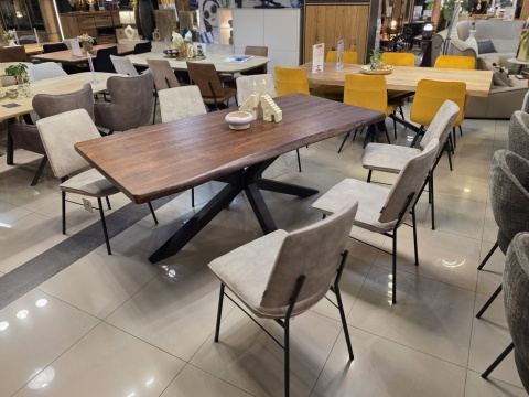 Stół dębowy MASIV kolor Orzech 200 x 100 cm – Lity dąb 5 cm