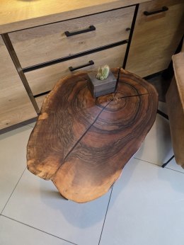 Stolik kawowy z plastra orzecha (R)