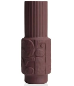 Wazon Ceramiczny ALEX - 40 cm, Burgundowy Mat, COCO maison