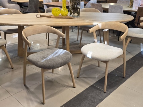 [na zamówienie] Krzesło dębowe BELLAMI – Brązowa Chenille Livigno – Henders & Hazel