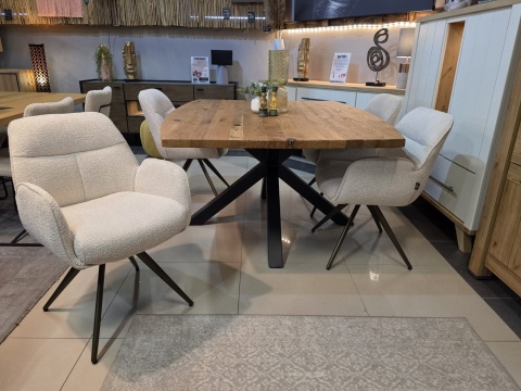 [na zamówienie] Krzesło obrotowe PIPPA – Sevilla Crème – Henders & Hazel