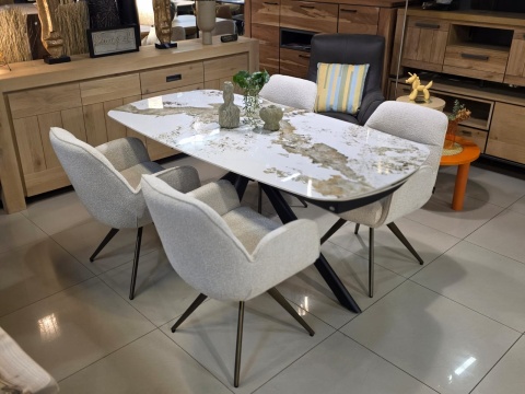 [od ręki, R] Krzesło obrotowe PIPPA – Sevilla Crème – Henders & Hazel