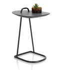 Ekskluzywny Stolik pod Laptopa MASURA – XOOON | Blat HPL (Primo Laminato), Czarny Metalowy Stelaż, kolor blaru ANTRACYT