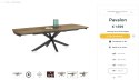 [od ręki] Rozkładany Stół Jadalniany PAVALON 200–278 cm – Blat HPL Primo Laminato Natural – Centralna Noga Designerska