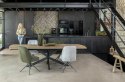 [od ręki] Rozkładany Stół Jadalniany PAVALON 200–278 cm – Blat HPL Primo Laminato Natural – Centralna Noga Designerska