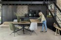 [od ręki] Rozkładany Stół Jadalniany PAVALON 200–278 cm – Blat HPL Primo Laminato Natural – Centralna Noga Designerska