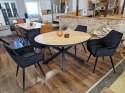 [M] Stół Avalox 130 x 110 cm vintage oak centralna noga