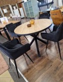 [M] Stół Avalox 130 x 110 cm vintage oak centralna noga