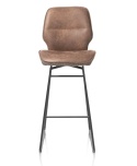 Ekskluzywny Hoker Barowy RAVI 114 cm – Beżowa Mikrofibra Secilia & Tkanina Toba | XOOON | wysoka wyspa