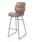 Ekskluzywny Hoker Barowy RAVI 114 cm – Beżowa Mikrofibra Secilia & Tkanina Toba | XOOON | wysoka wyspa