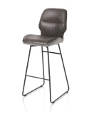 Ekskluzywny Hoker Barowy RAVI 114 cm – Beżowa Mikrofibra Secilia & Tkanina Toba | XOOON | wysoka wyspa