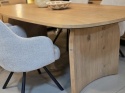 [fabrycznie nowe] Obrotowy Fotel Eva Habufa – Tkanina Livigno, Rdzeń Sprężynowy, Kolor Kamyk (Pebble) Jasnoszary