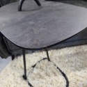 [K, defekt] Stolik pod Laptopa MASURA – XOOON | Blat HPL (Primo Laminato), Czarny Metalowy Stelaż, kolor blaru ANTRACYT