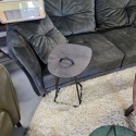 [K, defekt] Stolik pod Laptopa MASURA – XOOON | Blat HPL (Primo Laminato), Czarny Metalowy Stelaż, kolor blaru ANTRACYT
