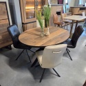 [K] Stół Avalox 150 x 120 cm driftwood centralna noga