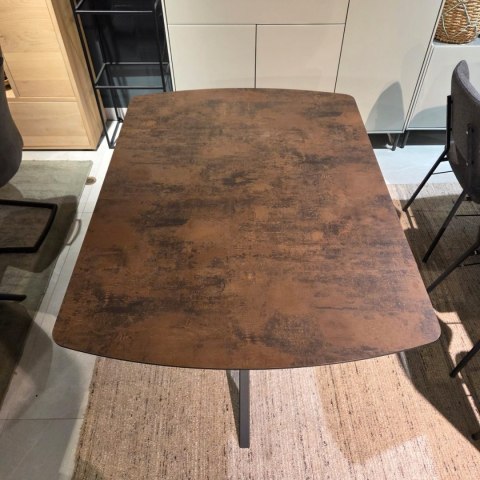 [K] Stół rozkładany PAVALON 140-190 cm - Kolor Roest (Rdza) - HPL
