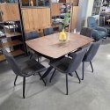[K] Stół rozkładany PAVALON 140-190 cm - Kolor Roest (Rdza) - HPL