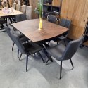 [K] Stół rozkładany PAVALON 140-190 cm - Kolor Roest (Rdza) - HPL