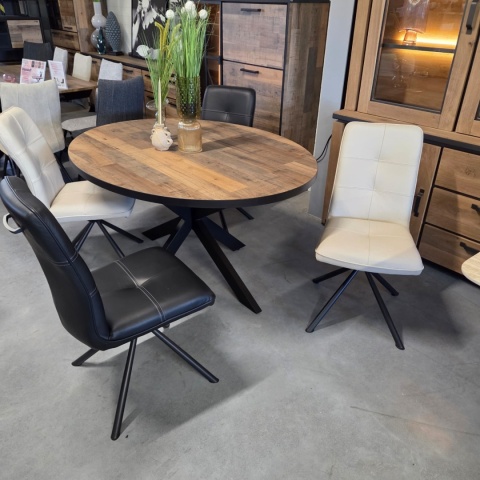 [K, od ręki] Ekskluzywne Krzesło Jadalniane MILVA – Naturalna Skóra Catania, Nowoczesny Design, Wysokie Ergonomiczne Oparcie