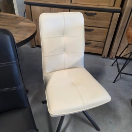 [K, od ręki] Ekskluzywne Krzesło Jadalniane MILVA – Naturalna Skóra Catania, Nowoczesny Design, Wysokie Ergonomiczne Oparcie