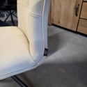 [K, od ręki] Ekskluzywne Krzesło Jadalniane MILVA – Naturalna Skóra Catania, Nowoczesny Design, Wysokie Ergonomiczne Oparcie