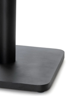 [K, od ręki] Kwadratowy Stolik Bistro BREST 75 x 75 cm – COCO maison | Blat HPL Onyx (Ciemny Marmur), Czarna Noga