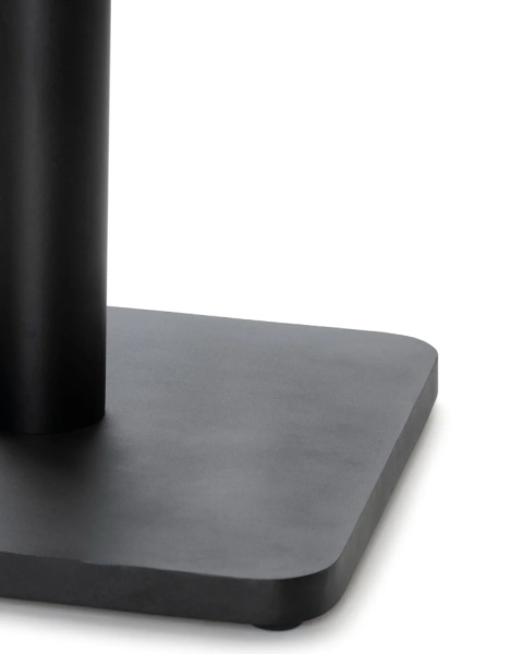 [K, od ręki] Kwadratowy Stolik Bistro BREST 75 x 75 cm – COCO maison | Blat HPL Onyx (Ciemny Marmur), Czarna Noga