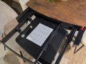[na zamówienie] Rozkładany Stół Jadalniany PAVALON 140–190 cm – Blat HPL Primo Laminato Roest (Rdza) – Centralna Noga