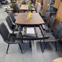 [na zamówienie] Rozkładany Stół Jadalniany PAVALON 140–190 cm – Blat HPL Primo Laminato Roest (Rdza) – Centralna Noga