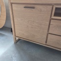 [K, defekt] Komoda / Sideboard Nystead 210 cm – Fornir Dębowy – LED –Henders & Hazel