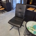 [K, od ręki] Ekskluzywne Krzesło Jadalniane MILVA – Naturalna Skóra Catania, Nowoczesny Design, Wysokie Ergonomiczne Oparcie