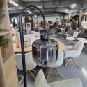 [K] Designerska Lampa Podłogowa ESSEX – COCO maison | Szkło Przydymione (Smoke / Antracyt), Styl Hotel Chique