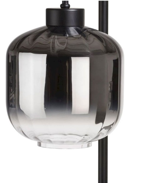 [K] Designerska Lampa Podłogowa ESSEX – COCO maison | Szkło Przydymione (Smoke / Antracyt), Styl Hotel Chique