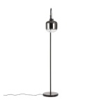 [K] Designerska Lampa Podłogowa ESSEX – COCO maison | Szkło Przydymione (Smoke / Antracyt), Styl Hotel Chique