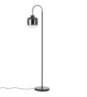 [K] Designerska Lampa Podłogowa ESSEX – COCO maison | Szkło Przydymione (Smoke / Antracyt), Styl Hotel Chique